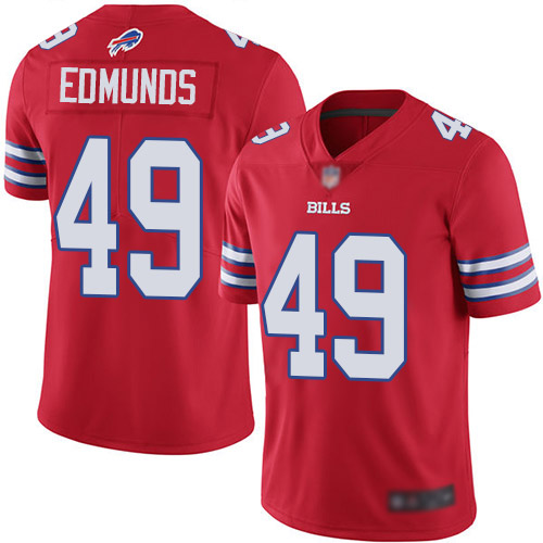 Men Buffalo Bills 49 Tremaine Edmunds Limited Red Rush Vapor Untouchable NFL Jersey